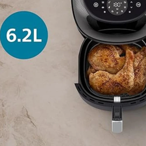 Friteuse Air Fryer Philips Sans Huile 6.2 L 1700 W Avec Fenêtre - Philips Série 3000 - قلاية هوائية