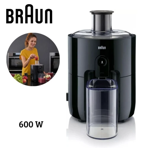 Centrifugeuse Extracteur De Jus Braun PurEase - 1.25L 600W pour Fruits et Légumes - عصارة