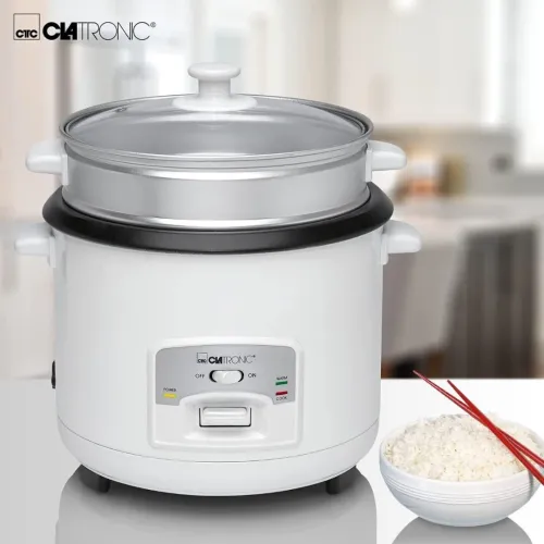 Cuiseur À Riz Et Vapeur Clatronic 2en1 2.5L 700W - Revêtement Anti-adhesif