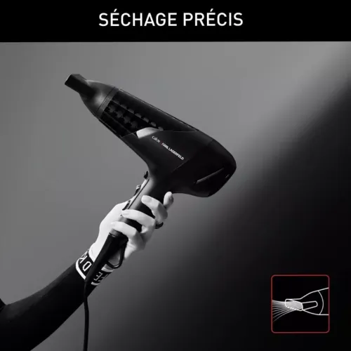Sechoir Sèche Cheveux Calor X Karl Lagerfeld 2100W À Technologie Effiwatts - مجفف شعر
