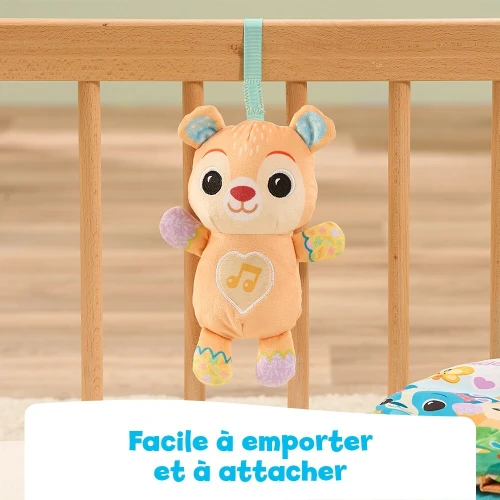 VTech Grand Livre Toudoux des Découvertes - Livre sensoriel En tissu avec Peluche interactive