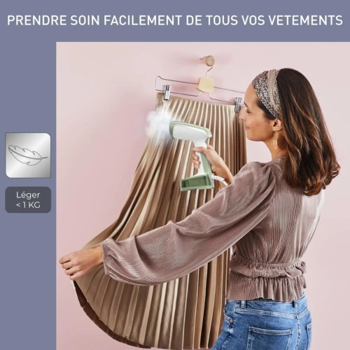 Défroisseur Vapeur Calor à Main Pliable 1300W - Prêt En 15 Secondes - Leger et Portable - Access Steam Pocket