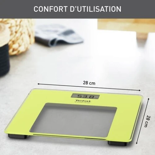 Pèse Personne Tefal ESSENTIAL Numérique Ultra-Slim 150Kg Avec Affichage LCD - ميزان