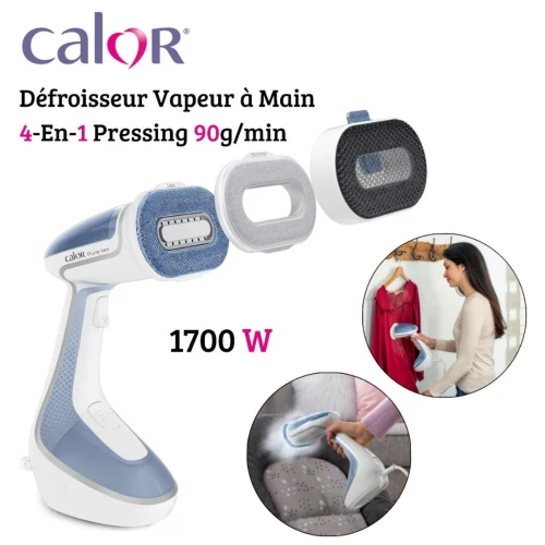 Défroisseur Vapeur à Main Calor Pure Tex 4En1 - 1700W 0.2L avec Têtes Multiples