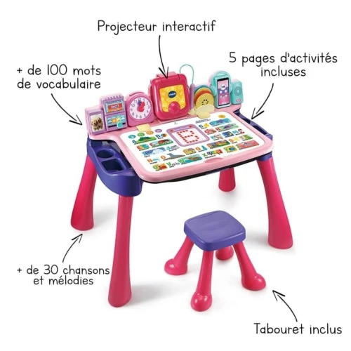 Magi Bureau VTech interactif 5 en 1 Mixte avec +24 activités éducatif - Jouet et Cadeau pour Enfants