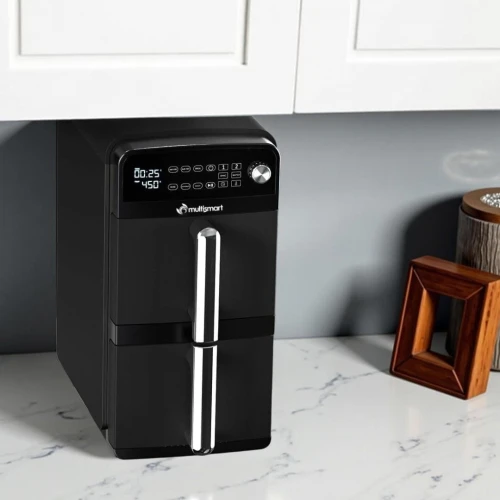 Friteuse Air fryer Multismart Double Bac 10L 2400W Multifonctions Écran Digital LED - مقلاة هوائية