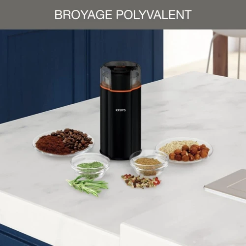 Moulin À Café et épices Électrique Krups Silencieux 175W Silent Vortex - مطحنة القهوة و التوابل