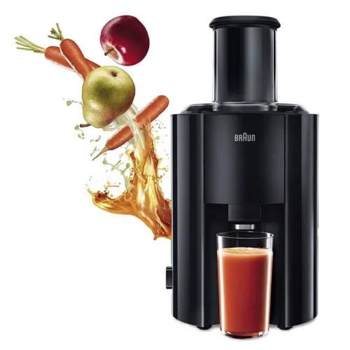 Centrifugeuse Extracteur De Jus Braun 800W 2 Vitesses avec Réservoir 2L Identity Collection - عصارة