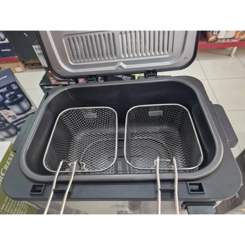 Friteuse A Huile Electrique SilverCrest 3 Paniers 2000W 4 Litres - مقلاة زيت كهربائية