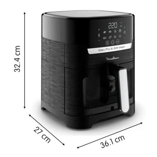 Friteuse Air Fryer Et Grill Moulinex sans huile 4.2L 1550W - 8 Programmes Tactile avec Fenêtre