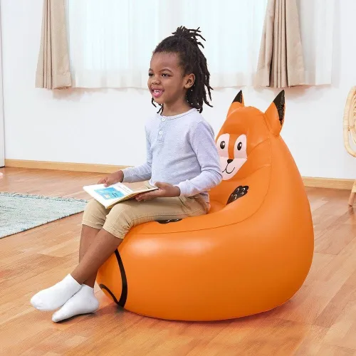 Fauteuil Pouf et Chaise Gonflable Motif Animaux Ergonomique Bestway - Cadeau Parfait pour Enfants 