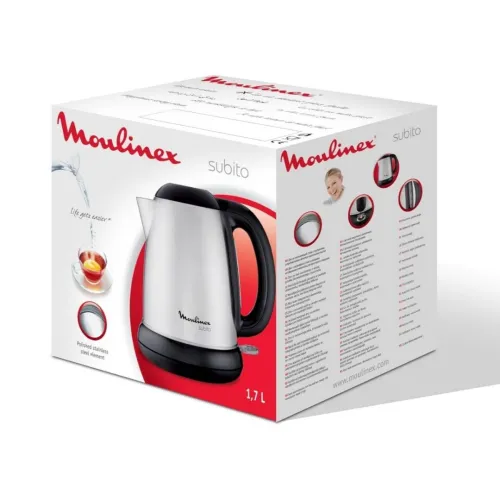 Bouilloire Électrique Moulinex Subito 1.7L 2400W Inox - Moulinex Subito BY540D10 - غلاية كهربائية