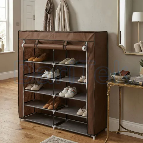 Porte Chaussures 12 étages - Armoire De Rangement pour Chaussures 120 X 30 X 118 Cm