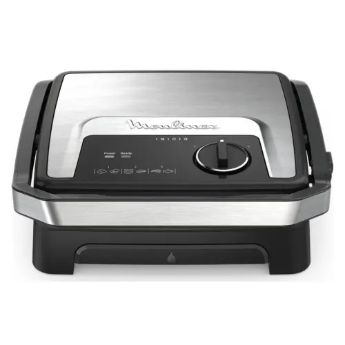 Panineuse et Grill Electrique Moulinex 2EN1 - 2000 W avec Réglage de Température - Inicio Adjust GI272D10