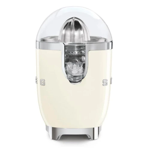 Presse Agrumes Électrique SMEG 70W - Bec Anti-goutte et Cône Universel - Esthétique Années 50 Créme