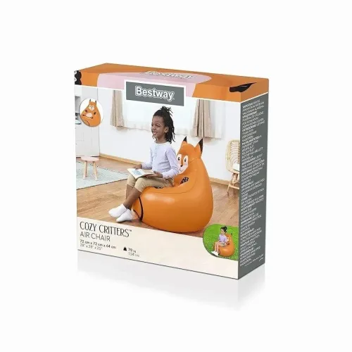 Fauteuil Pouf et Chaise Gonflable Motif Animaux Ergonomique Bestway - Cadeau Parfait pour Enfants 