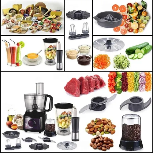 Robot Multifonction Robuste 8 Accessoires 26 Fonctions 800W 1.8L - روبوت مطبخ متعدد المهام