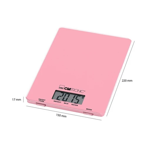 Balance De Cuisine Numérique 5 KG Clatronic en verre ميزان مطبخ زجاجي