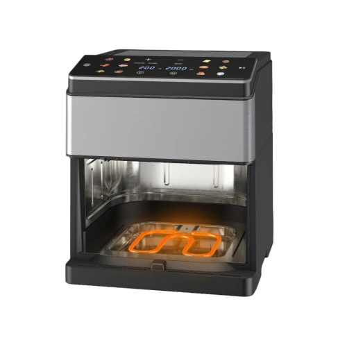 Friteuse Airfryer SilverCrest Double Résistances à air 8L 2000W Tactile avec Fenêtre 12 Programmes