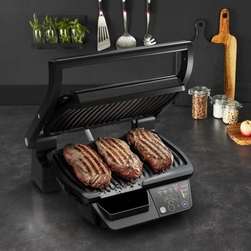 Panineuse et Grill TEFAL Électrique 2000W avec 6 Programmes - OptiGrill Intelligent Grill