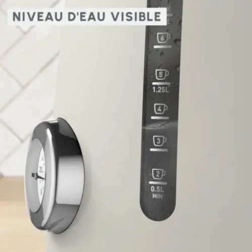 Bouilloire Électrique Moulinex Soleil+ Sans Fil 1.7L 2400W Contrôle de Température - غلاية