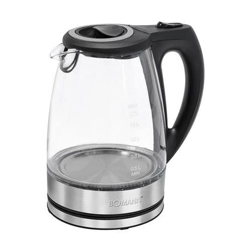 Bouilloire Electrique Bomann En Verre - 1,7L - 2200W