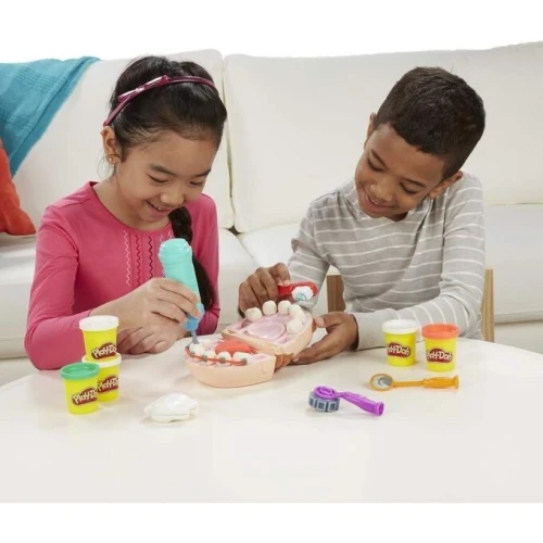 Play Doh Set de Pate a Modeler Doctor Drill and Fill avec 5 pots - Cadeau pour enfants