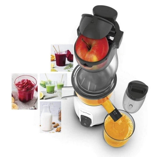 Centrifugeuse Extracteur De Jus Moulinex 200W Avec 2 Récipients 800mL et Gourde 600mL - عصارة
