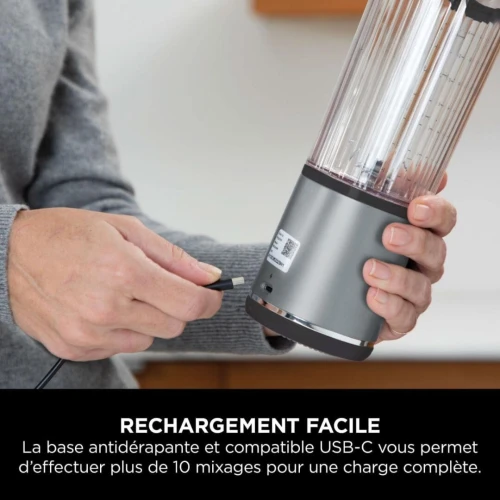 Blender Mixeur Ninja Blast Portable À Main 530mL Sans Fil - Rechargeable USB