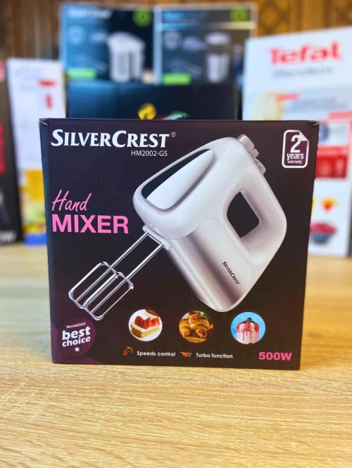 Batteur Electrique À Main SilverCrest 500W avec 6 vitesses et Turbo - خلاط يدوي