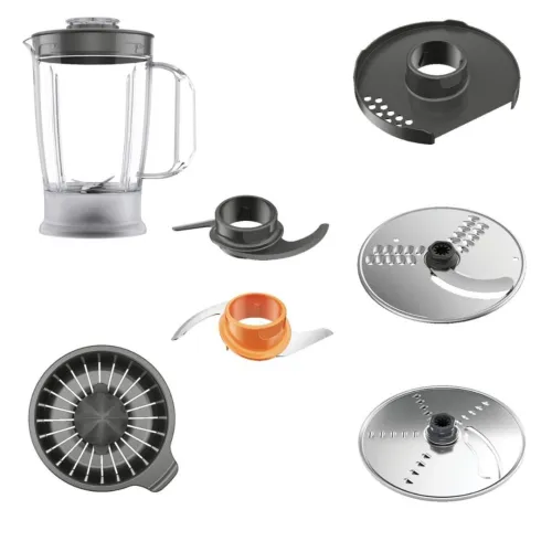 Robot De Cuisine Kenwood Multifonction 800 W Bol 2.1L Avec Disques , Presse Agrumes , Blender 1.2L