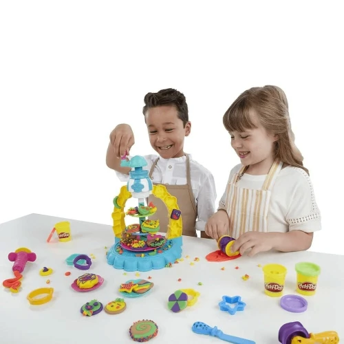 Play Doh Set de Pate à Modeler Sprinkle Cookie Surprise avec 5 Pots et Moules