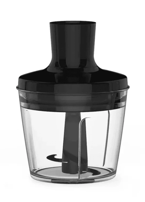 Bras Mixeur 3en1 Plongeant Moulinex QuickChef 1000W 10 Vitesses avec Hachoir et Verre doseur INOX
