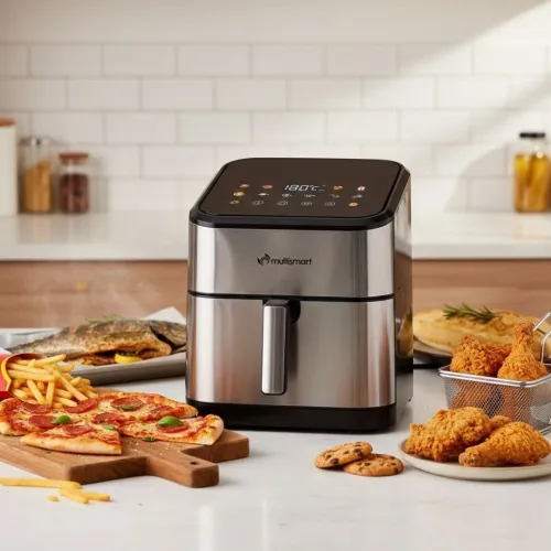 Friteuse Air fryer à Air Chaud 8L 1800W Écran Digital LED - 10 Programmes - مقلاة هوائية