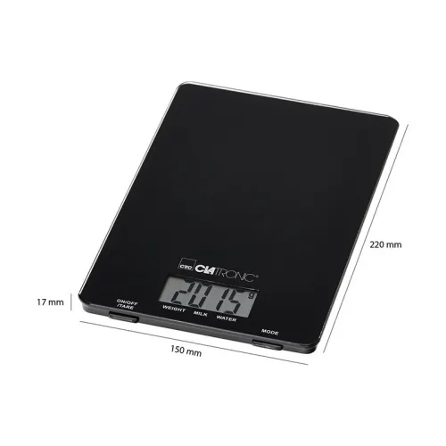 Balance De Cuisine Numérique 5 KG ِClatronic en verre ميزان مطبخ زجاجي