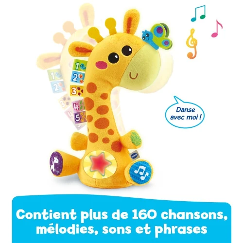 VTech Ma Girafe Moov & Groov - Peluche Interactive (Parle, Danse, Répète) Cadeau pour enfants