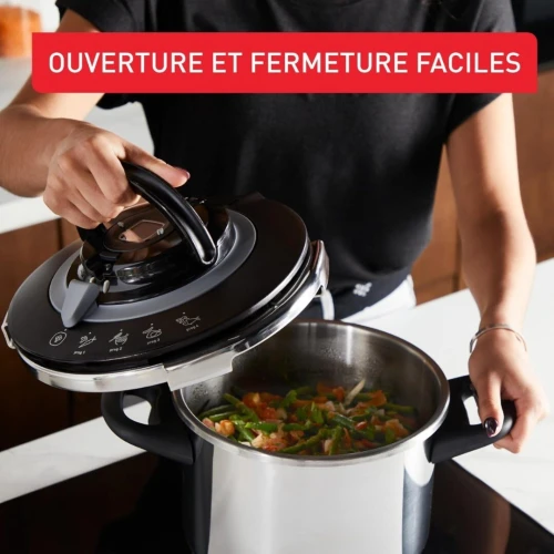Cocotte Minute Autocuiseur SEB Clipso+ Chef 6L 4 Programmes De Cuisson - Induction - Made in France