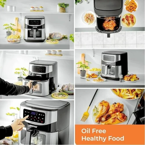 Friteuse 2 En 1 à Air Sans Huile avec Grill Kitchen Lab - 9.2L 1800W قلاية هوائية