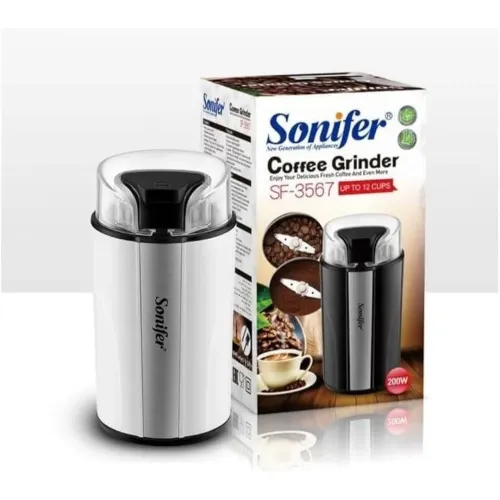 Moulin À Café Et Épices Électrique Sonifer - 200W Lames Inox 50g - مطحنة القهوة و التوابل