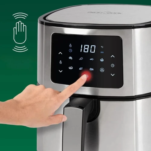 Friteuse Air fryer Proficook Inox 5.5L 1400W à air Écran Tactile - 7 Programmes - مقلاة هوائية