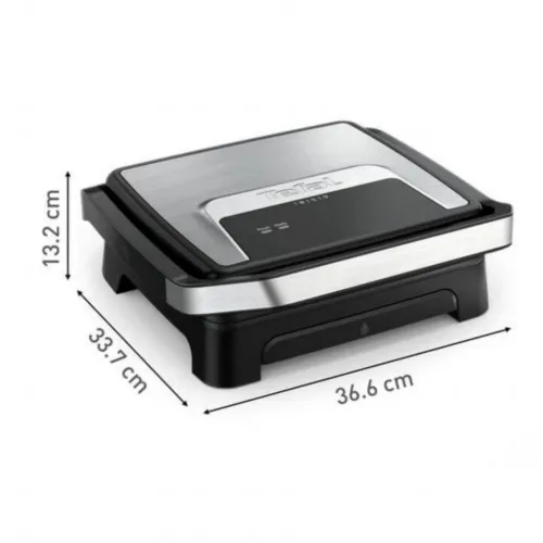 Panineuse et Grill Électrique TEFAL 2En1 2000W avec Thermostat Réglable et Plaques Antiadhésives