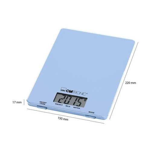 Balance De Cuisine Numérique 5 KG Clatronic en Verre ميزان مبطخ زجاجي