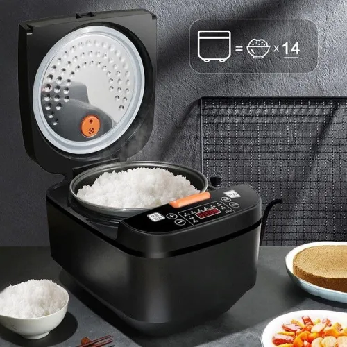 Cuiseur à Vapeur et à Riz Multifonctions 5L 900W Écran Tactile Bol Aluminium 10 Programmes