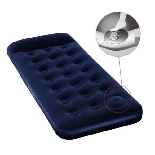 Matelas Gonflable 1 place avec oreiller et pompe intégrée 185x76x28cm - Camping et Plage - Bestway
