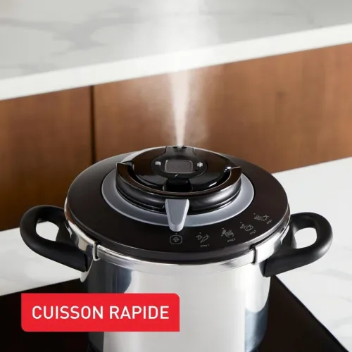 Cocotte Minute Autocuiseur SEB Clipso+ Chef 4.5L 4 Programmes De Cuisson - Induction Made in France