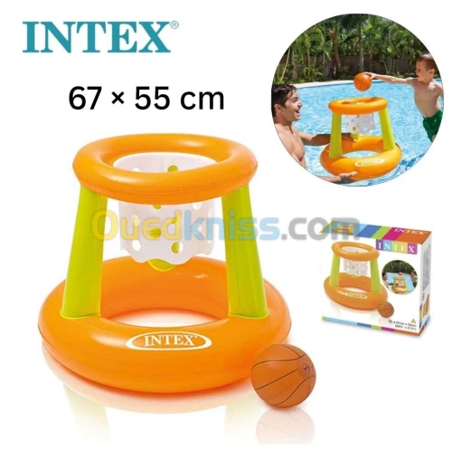 Set de Jeu Basketball Gonflable 67 x 55 cm pour piscine pour Adultes et Enfants - Intex