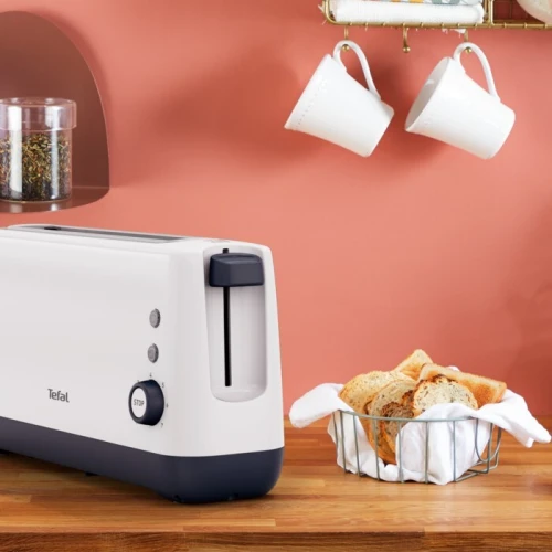 Grille Pain Compact TEFAL 850W 7 niveaux - Fonctions Réchauffage et Décongélation - Toaster Minim 