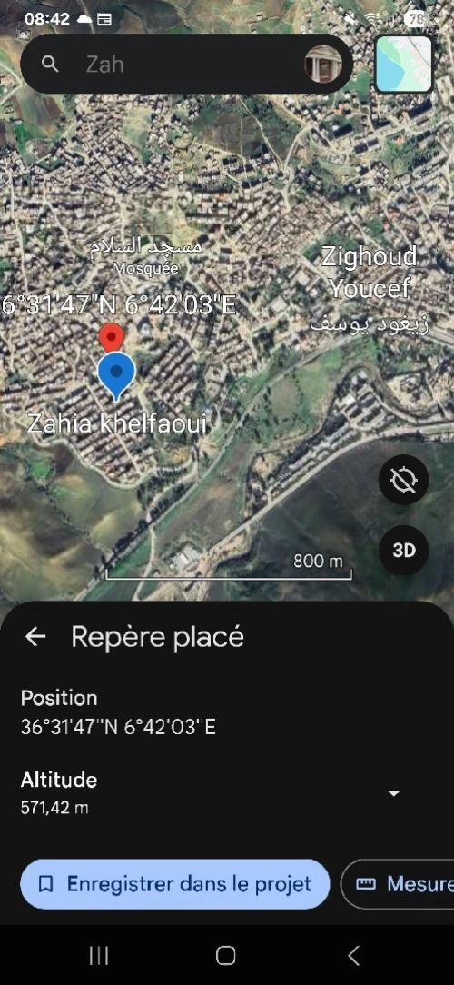Vente Terrain Constantine Zighoud youcef