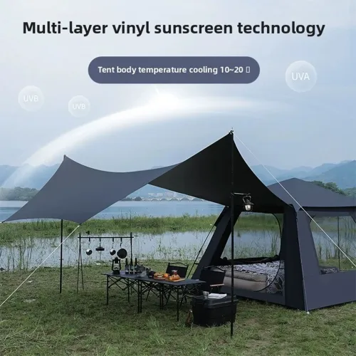 Tente pop-up d'extérieur pour camping 8 place facile à installer 