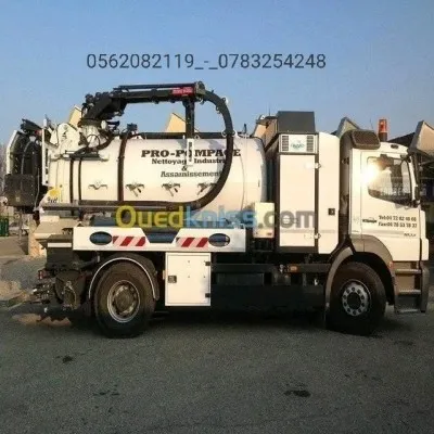 Camion nettoyage canalisation